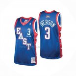 Camiseta All Star 2024 Eastern Conference Allen Iverson NO 3 Azul