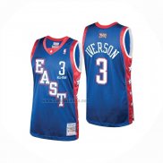 Camiseta All Star 2024 Eastern Conference Allen Iverson NO 3 Azul