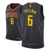 Camiseta Atlanta Hawks Omari Spellman #6 Icon 2018 Negro