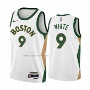 Camiseta Boston Celtics Derrick White #9 Ciudad 2023-24 Blanco