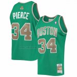 Camiseta Boston Celtics Paul Pierce #34 Mitchell & Ness 2007-08 Verde