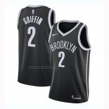 Camiseta Brooklyn Nets Blake Griffin #2 Icon 2020-21 Negro