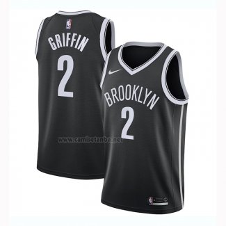 Camiseta Brooklyn Nets Blake Griffin #2 Icon 2020-21 Negro