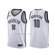 Camiseta Brooklyn Nets Justin Anderson #10 Association Blanco
