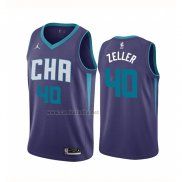 Camiseta Charlotte Hornets Cody Zeller #40 Statement Edition Violeta