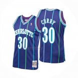 Camiseta Charlotte Hornets Dell Curry NO 30 Mitchell & Ness 1994-95 Azul