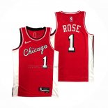 Camiseta Chicago Bulls Derrick Rose #1 Ciudad 2021-22 Rojo