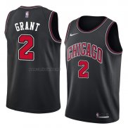 Camiseta Chicago Bulls Jerian Grant #2 Statement 2018 Negro