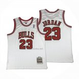 Camiseta Chicago Bulls Michael Jordan NO 23 Autentico 1997-98 Blanco
