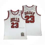Camiseta Chicago Bulls Michael Jordan NO 23 Autentico 1997-98 Blanco
