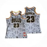 Camiseta Chicago Bulls Michael Jordan NO 23 Mitchell & Ness 1997-98 Blanco