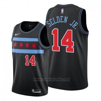 Camiseta Chicago Bulls Wayne Selden Jr. #14 Statement 2018 Negro