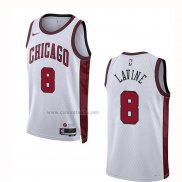 Camiseta Chicago Bulls Zach Lavine #8 Ciudad 2022-23 Blanco