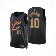 Camiseta Cleveland Cavaliers Darius Garland NO 10 Statement 2024-25 Negro