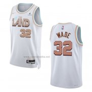 Camiseta Cleveland Cavaliers Dean Wade #32 Ciudad 2022-23 Blanco