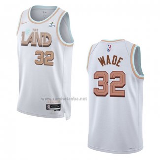 Camiseta Cleveland Cavaliers Dean Wade #32 Ciudad 2022-23 Blanco