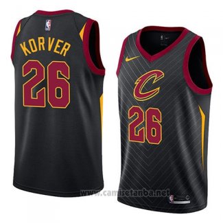 Camiseta Cleveland Cavaliers Kyle Korver #26 Statement 2018 Negro