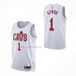 Camiseta Cleveland Cavaliers Max Strus NO 1 Asociacion 2025-26 Blanco