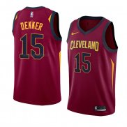 Camiseta Cleveland Cavaliers Sam Dekker #15 Icon 2018 Rojo