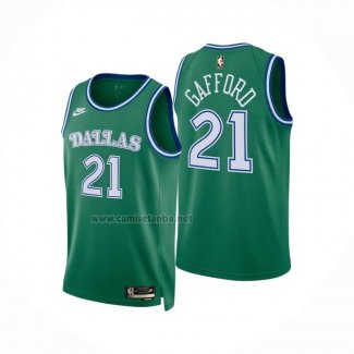 Camiseta Dallas Mavericks Daniel Gafford NO 21 Classic 2025-26 Verde