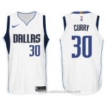 Camiseta Dallas Mavericks Seth Curry #30 2017-18 Blanco