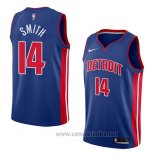 Camiseta Detroit Pistons Ish Smith #14 Icon 2018 Azul