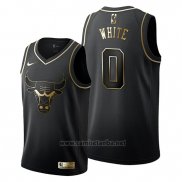 Camiseta Golden Edition Chicago Bulls Coby White #0 Negro