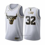 Camiseta Golden Edition Chicago Bulls Kris Dunn #32 2019-20 Blanco