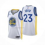 Camiseta Golden State Warriors Draymond Green NO 23 Association 2024-25 Blanco