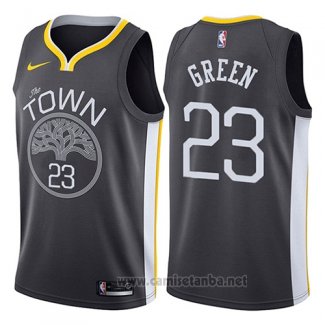 Camiseta Golden State Warriors Draymond Green #23 Statement 2017-18 Negro