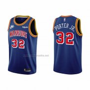 Camiseta Golden State Warriors Otto Porter Jr. #32 75th Anniversary Azul