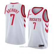 Camiseta Houston Rockets Carmelo Anthony #7 Association 2018 Blanco