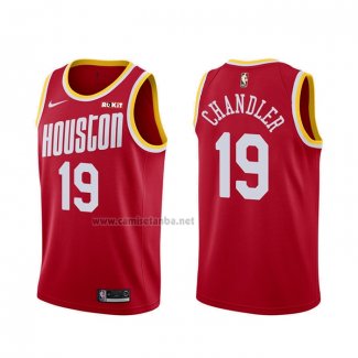 Camiseta Houston Rockets Tyson Chandler #19 Classic Rojo