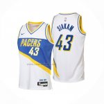 Camiseta Indiana Pacers Pascal Siakam NO 43 Ciudad 2025-26 Blanco