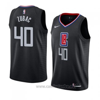 Camiseta Los Angeles Clippers Ivica Zubac #40 Statement 2019 Negro