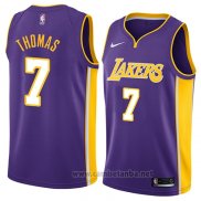 Camiseta Los Angeles Lakers Isaiah Thomas #7 Statement 2018 Violeta