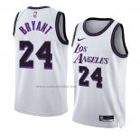 Camiseta Los Angeles Lakers Kobe Bryant #24 Ciudad 2022-23 Blanco