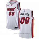 Camiseta Miami Heat Personalizada 17-18 Blanco