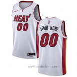 Camiseta Miami Heat Personalizada 17-18 Blanco