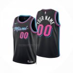 Camiseta Miami Heat Personalizada Ciudad 2025-26 Negro