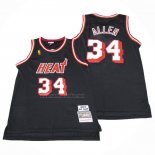 Camiseta Miami Heat Ray Allen #34 Mitchell & Ness 2012-13 Negro