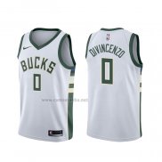 Camiseta Milwaukee Bucks Donte Divincenzo #0 Association Blanco