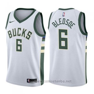 Camiseta Milwaukee Bucks Eric Bledsoe #6 Association 2017-18 Blanco