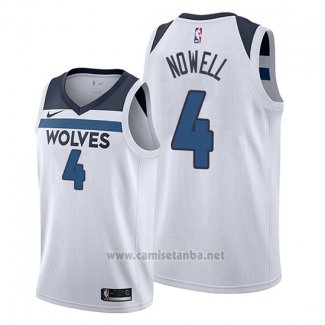 Camiseta Minnesota Timberwolves Jaylen Nowell #4 Association Blanco