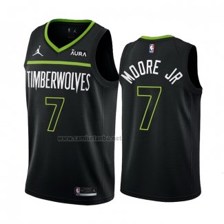 Camiseta Minnesota Timberwolves Wendell Moore Jr. #7 Statement 2022-23 Negro