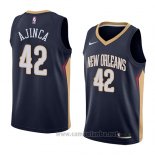 Camiseta New Orleans Pelicans Alexis Ajinca #42 Icon 2018 Azul