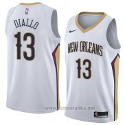 Camiseta New Orleans Pelicans Cheick Diallo #13 Association 2018 Blanco