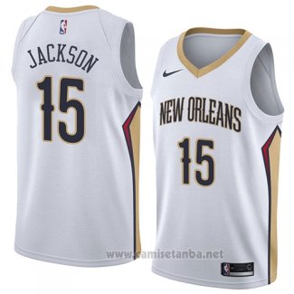 Camiseta New Orleans Pelicans Frank Jackson #15 Association 2018 Blanco