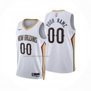 Camiseta New Orleans Pelicans Personalizada Association 2024-25 Blanco