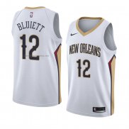 Camiseta New Orleans Pelicans Trevon Bluiett #12 Association 2018 Blanco